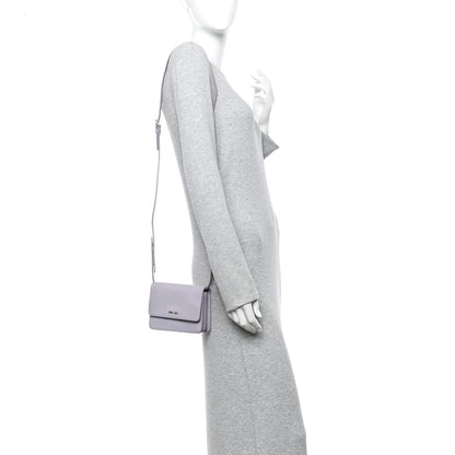 Saffiano Lux Crossbody Bag Glicine