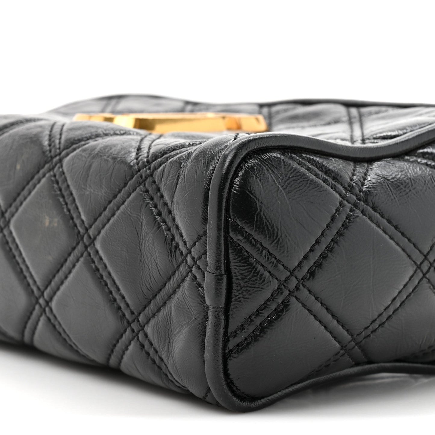 Lambskin Quilted The Softshot 21 Bag Black