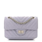 Aged Calfskin Chevron Quilted 2.55 Reissue Mini Flap Light Purple