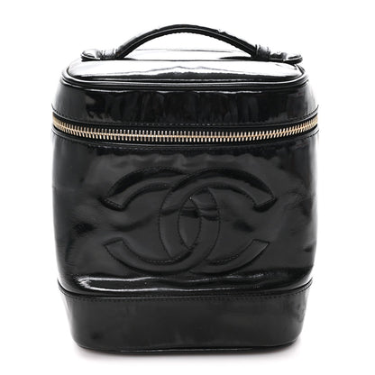 Patent Timeless Vanity Cosmetic Case Black