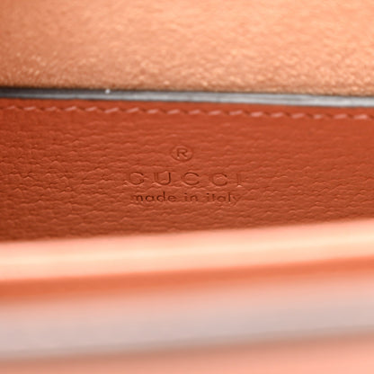 Monogram Textured Dollar Calfskin Small Ophidia Chain Shoulder Bag Cloche Rose Pink