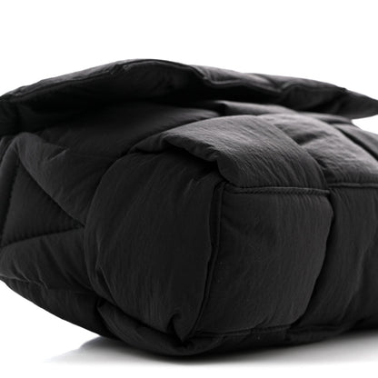 Nylon Intrecciato Padded Tech Cassette Bag Black