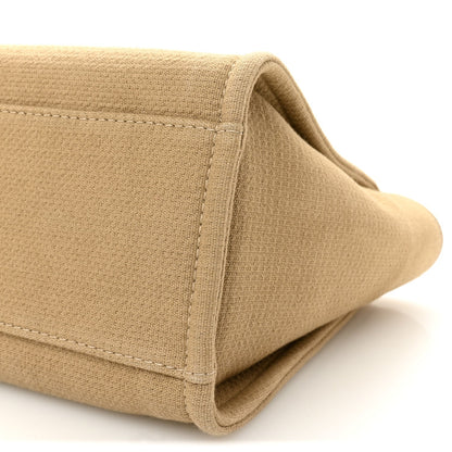 Mixed Fibers Small Deauville Tote Beige