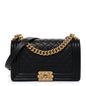 Caviar Quilted Medium Boy Flap Black