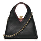 Calfskin Chic Lady Small Shopping Tote Black