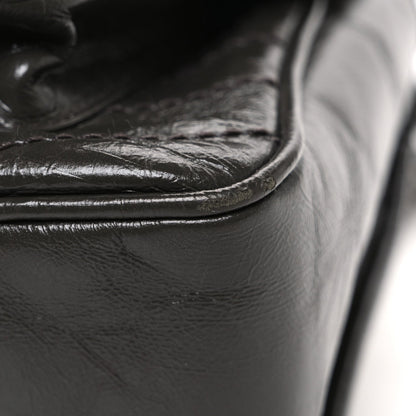 Crinkled Calfskin Matelasse Monogram Medium Niki Chain Satchel Storm