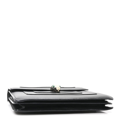 Calfskin Serpenti Forever Shoulder Bag Black