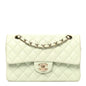 Caviar Quilted Small Double Flap Light Green