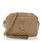 Calfskin Matelasse Monogram Lou Camera Bag Dark Beige