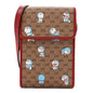 X DORAEMON Mini Vintage GG Supreme Monogram Mini Crossbody Bag Beige Cherry Red