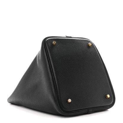 Taurillon Clemence Picotin Lock 22 MM  Black