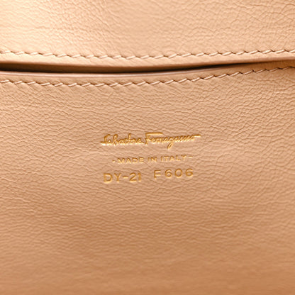 Grained Calfskin Sofia Satchel Moka