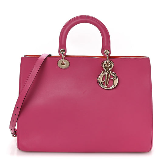 Smooth Calfskin Large Diorissimo Tote Fuchsia