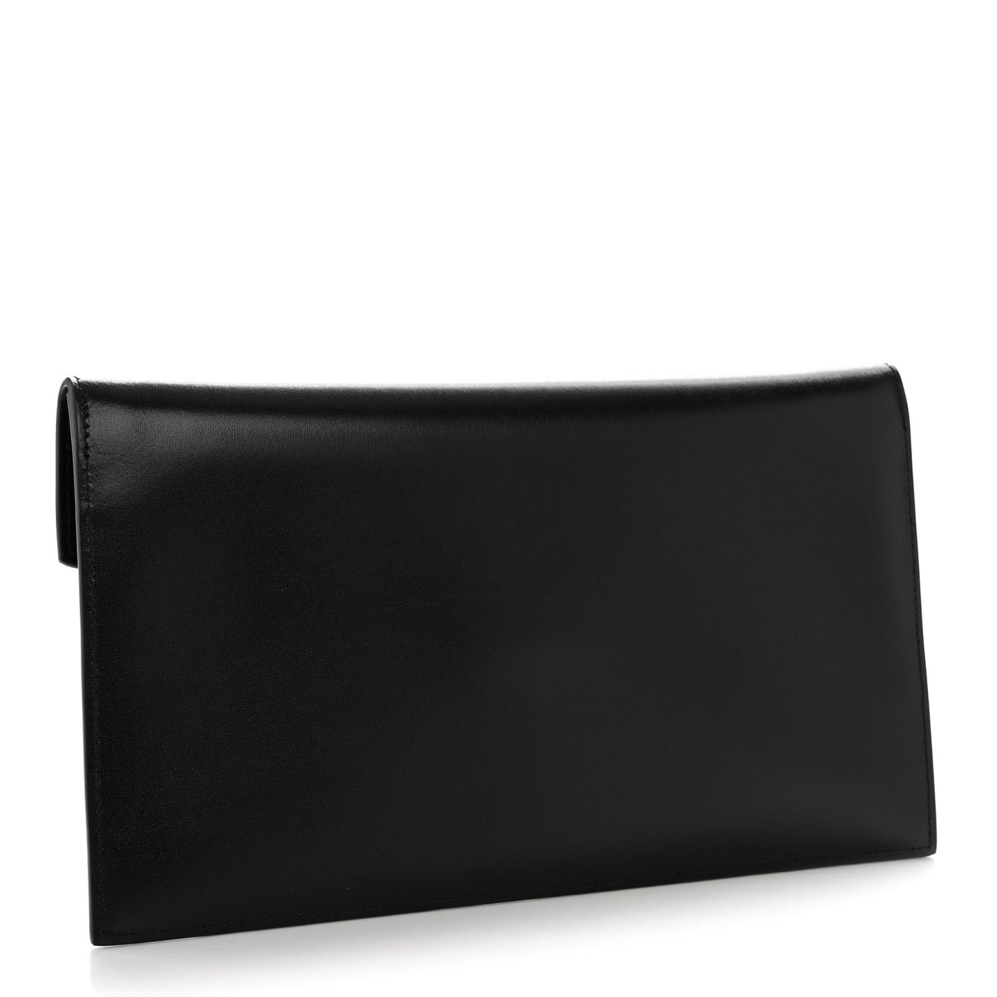 Smooth Shiny Calfskin Monogram Uptown Pouch Black