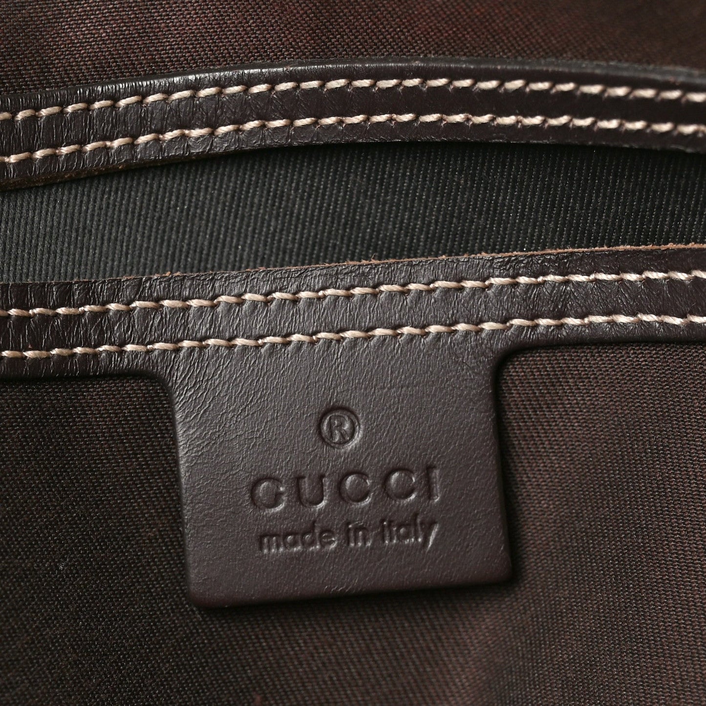 GG Plus Monogram Joy Vertical Tote Dark Brown