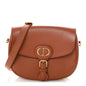 Box Calfskin Medium Bobby Flap Dark Tan