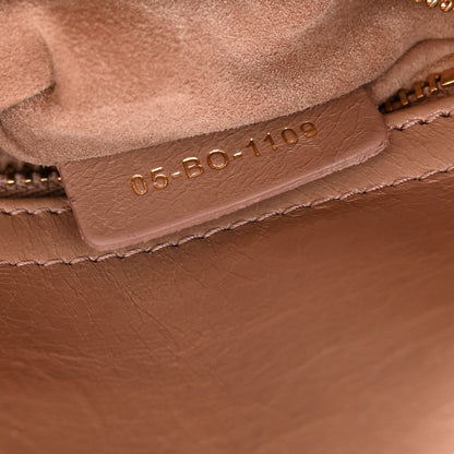 Lambskin Gathered Mini Lady Dior Fard