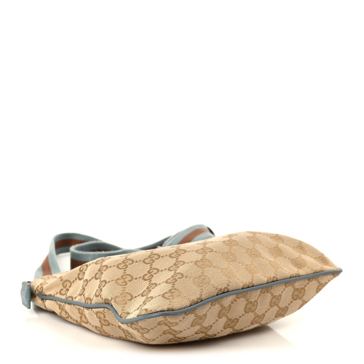 Monogram Web Small Flat Messenger Bag Blue