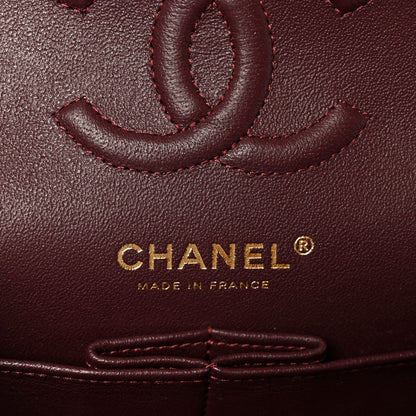 Lambskin Quilted Small Double Flap Black