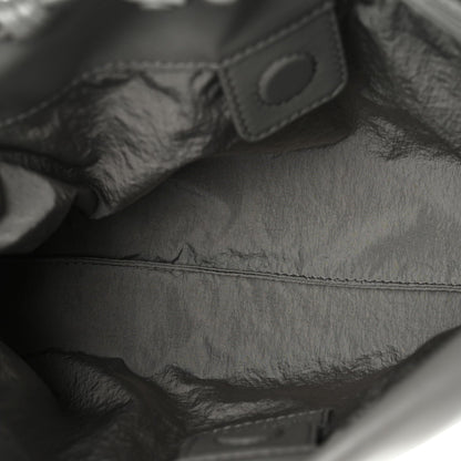 Nappa Intrecciato Dustbag Notte Shoulder Bag Basalt