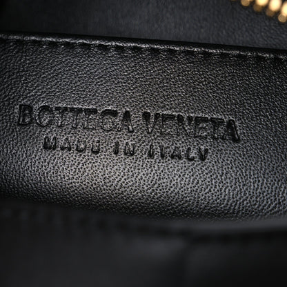 Lambskin Maxi Intrecciato Small Brick Cassette Bag Black