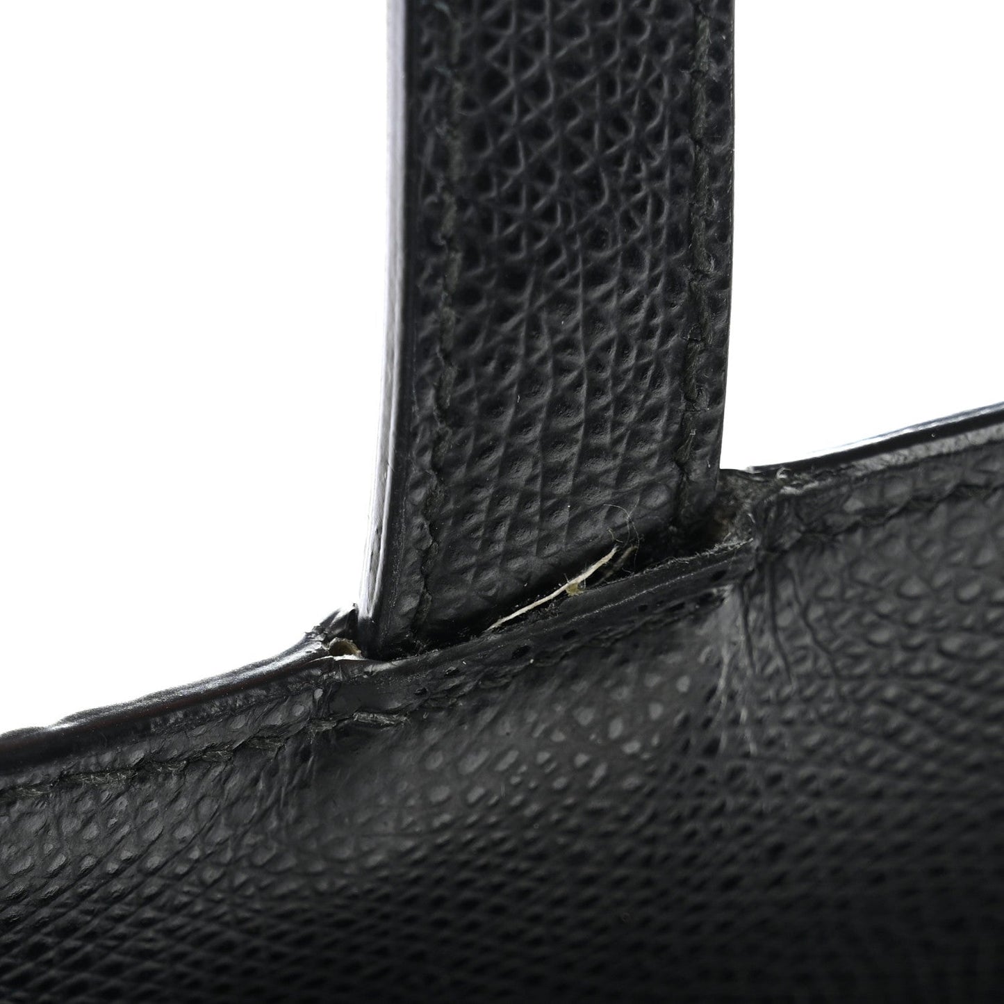Grained Calfskin Saddle Bag Black