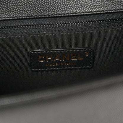 Caviar Quilted New Medium Boy Flap Black