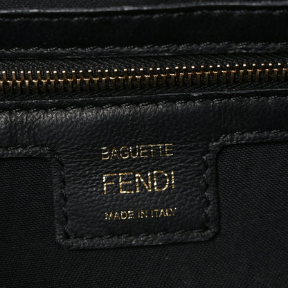 Nappa FF 1974 Embossed Baguette Black