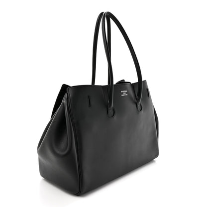 Smooth Calfskin Medium Bel Air Carry All Bag Black