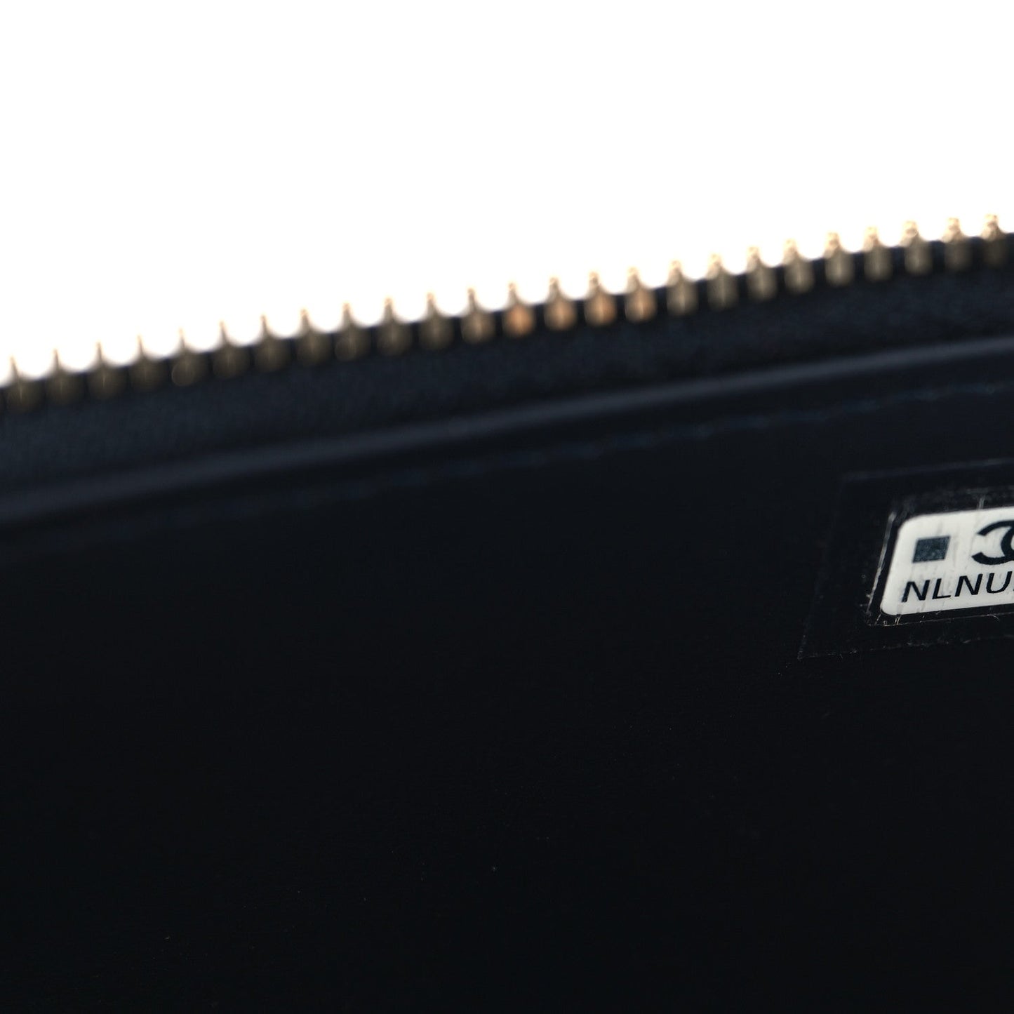 Denim Quilted Vanity Case With Chain Dark Blue