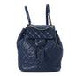 Calfskin Quilted Small Urban Spirit Backpack Blue