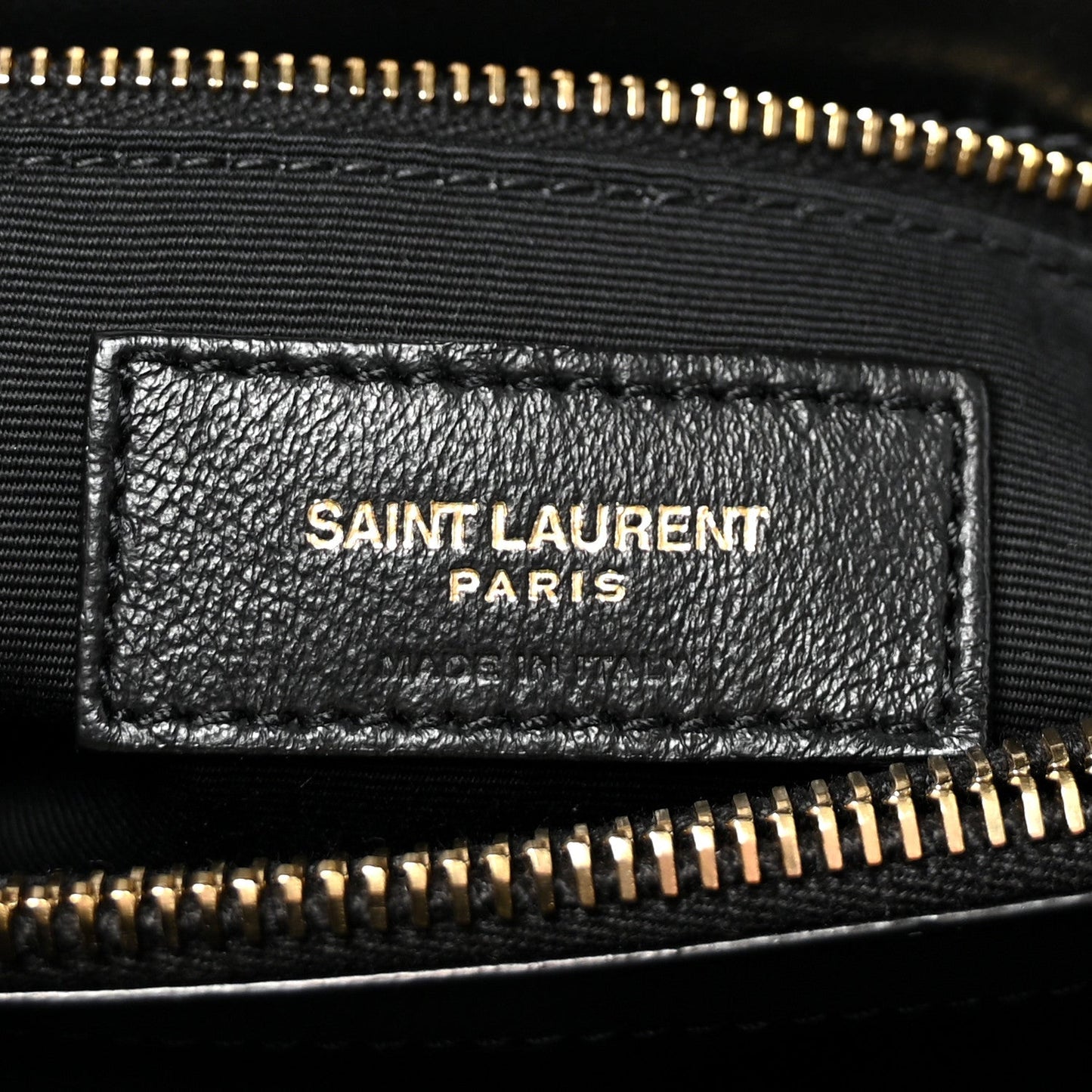 Calfskin Y Quilted Monogram Medium Loulou Chain Satchel Black