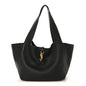 Grained Deerskin Bea Tote Black