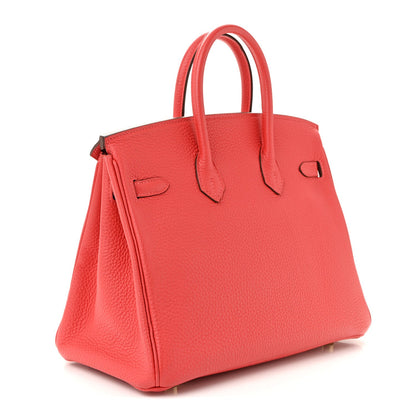 Togo Birkin 25 Rouge Pivoine