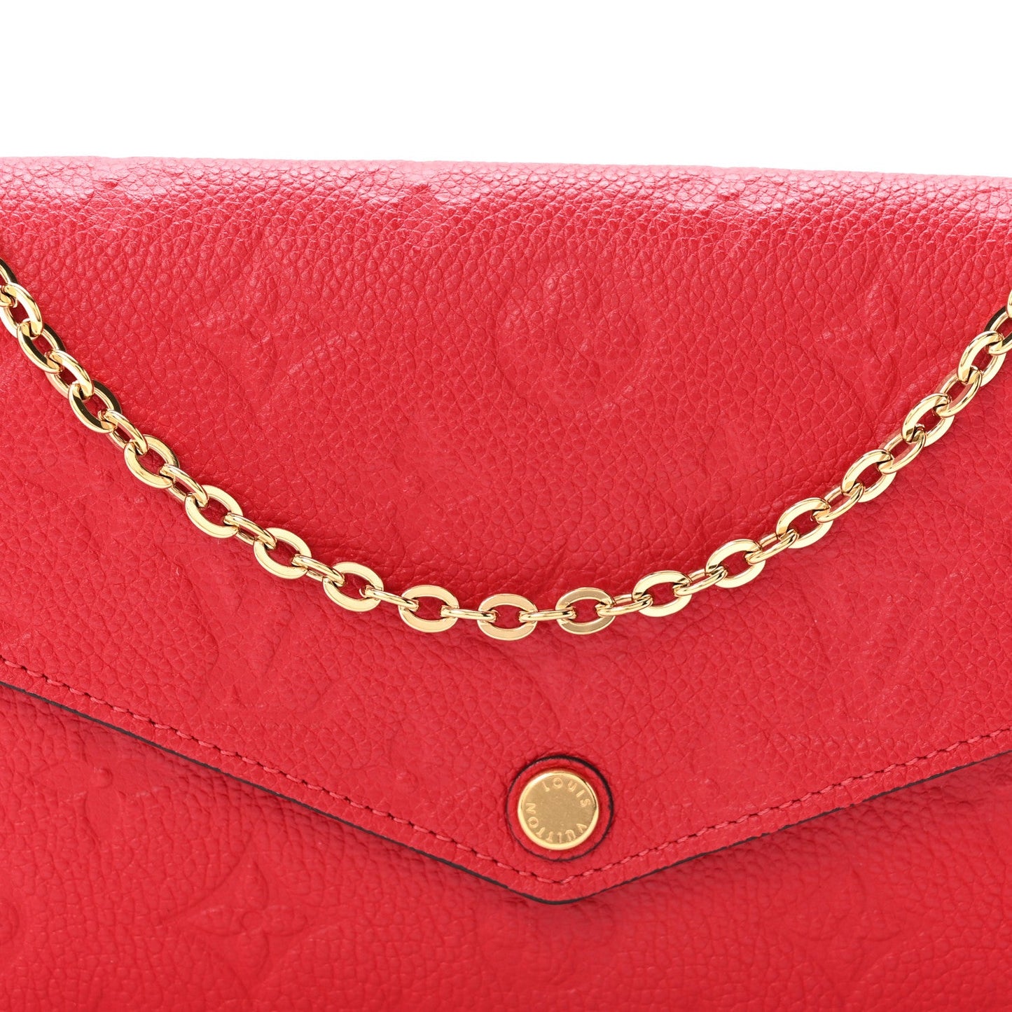 Empreinte Pochette Felicie Chain Wallet Scarlet
