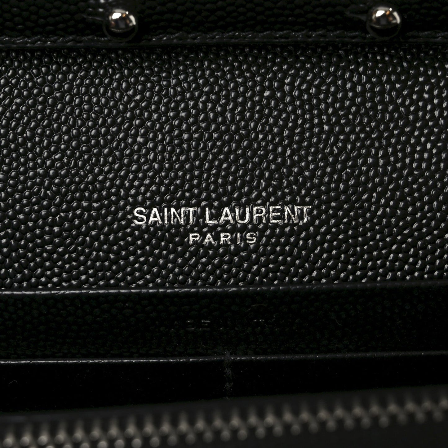 Grain De Poudre Mixed Matelasse Triquilt Monogram Chain Wallet Black