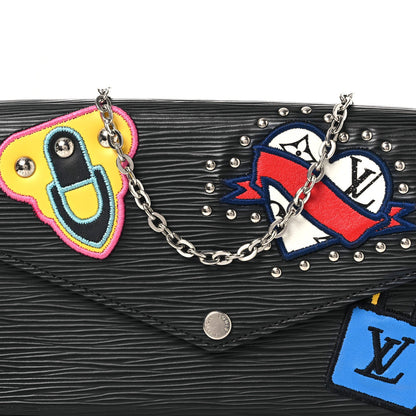 Epi LV Stories Pochette Felicie Black