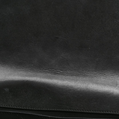 Calfskin Tweed Sequin Stitched Medium Boy Flap Black White