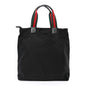 GG Monogram Large Web Handle Vertical Tote Black