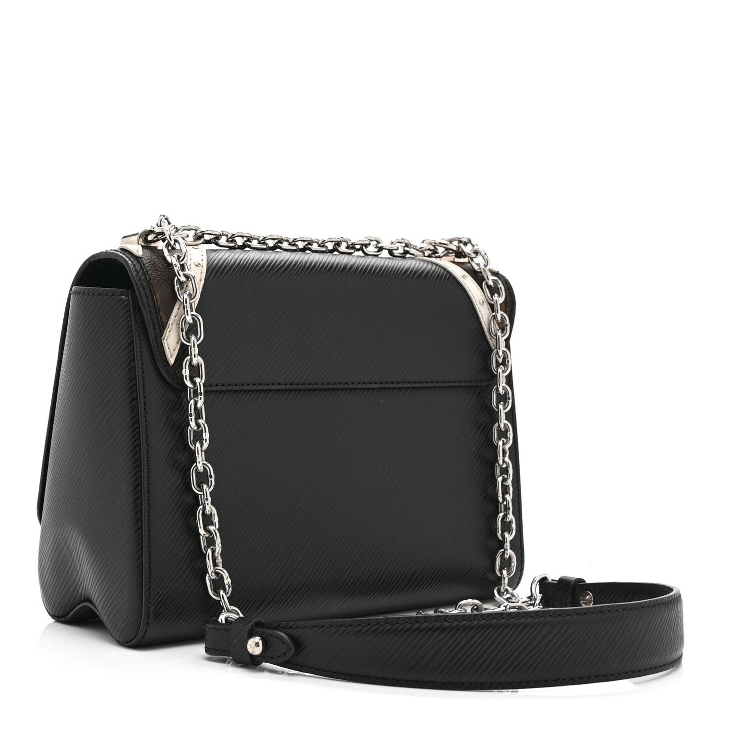 Epi Monogram Twist Shoulder Bag MM Black