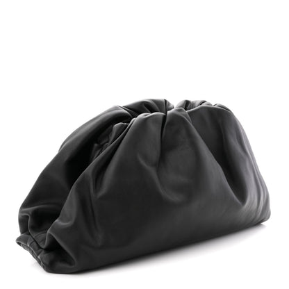 Smooth Butter Calf The Pouch Oversized Clutch Black