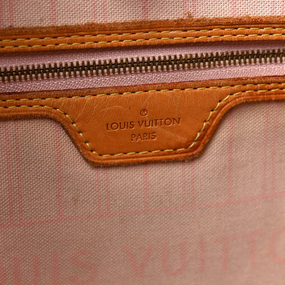 Damier Azur Neo Neverfull MM Rose Ballerine