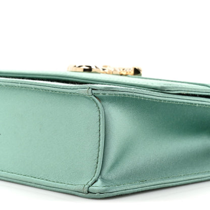 Satin Pearl Varenne Shoulder Bag Green