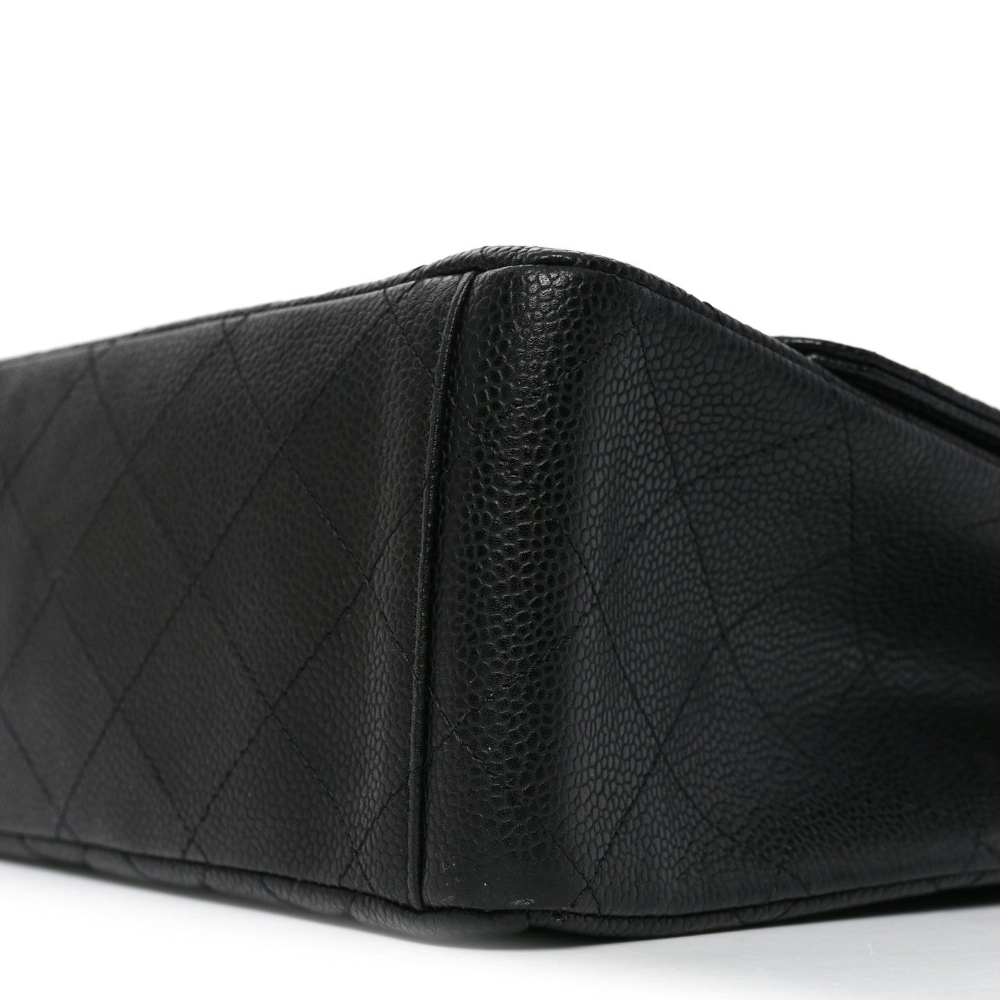 Caviar Quilted Maxi Single Flap Black