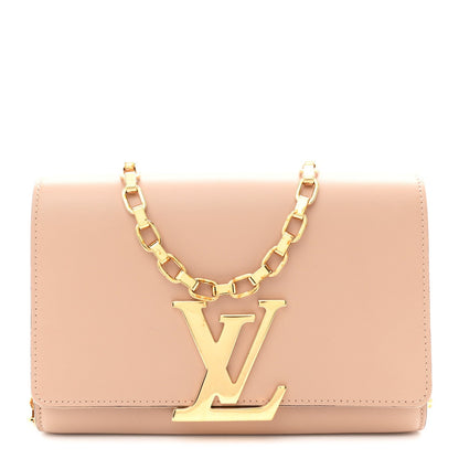 Calfskin Chain Louise MM Nude