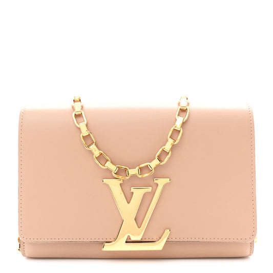 Calfskin Chain Louise MM Nude