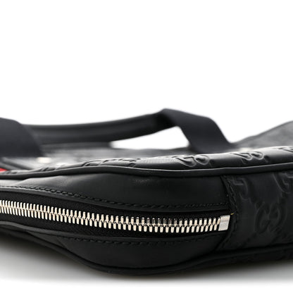 Rubber Guccissima Laptop Briefcase Black