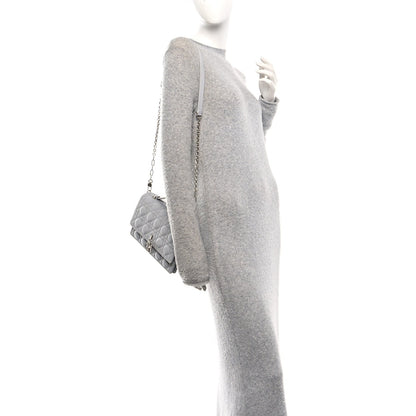 Lambskin Cannage My Dior Top Handle Bag Cloud Blue