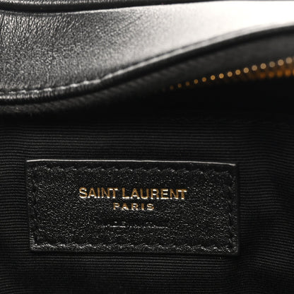 Calfskin Matelasse Monogram Lou Camera Bag Black