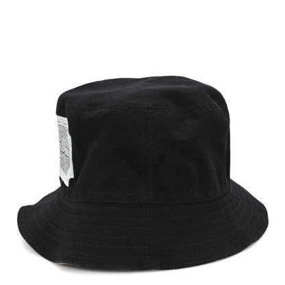 Cotton Logo Bucket Hat S Black